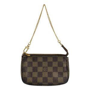 Louis Vuitton Mini Pochette Damier Pouch Canvas